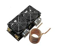 Riscaldatore a Induzione DC 12V-48V 2000W ZVS Modulo scheda di riscaldamento a induzione Riscaldatore driver flyback con kit alimentazione a doppia ventola a bobina