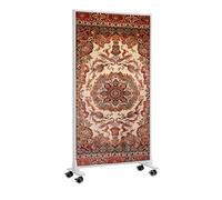 Riscaldatore a infrarossi Könighaus - 1200 watt - a basso consumo = riscalda in 2 minuti - con piedini e termostato - riscaldatore mobile - look piacevole con motivo: Tappeto turco