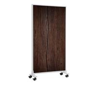 Riscaldatore a infrarossi Könighaus - 800 watt - a basso consumo = riscalda in 2 minuti - con piedini e termostato - riscaldatore mobile - look piacevole con motivo: Tavola di legno
