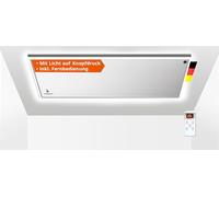 Riscaldatore a infrarossi Könighaus LED - 450 Watt - Illuminazione LED ✓ montaggio a soffitto ✓ garanzia di 5 anni ✓ doppia protezione ✓ telecomando ✓ luminosità dimmerabile: fredda, neutra, calda