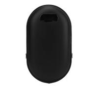 Riscaldatore a Mano Elettrica, Batteria Portatile Ricaricabile USB Batteria da 6000 MAh 2 in 1 Caldo a Mano Elettrica con Cordino per il Campeggio per la Pesca (BLACK)