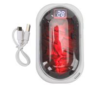Riscaldatore a Mano elettrico, 2 in 1 Riscaldatore a Mano Banca di Potere Fiamma Dinamico Luce 3 Temperature 3600mAh