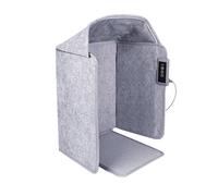 Riscaldatore a pedale in carbonio: riscaldatore portatile da 210 W, riscaldatore a camera pieghevole con angolo di 45 ° per casa, scrivania da ufficio, camera da letto (grigio) 50x00cm/1