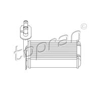 Riscaldatore abitacolo 108 613 TOPRAN per VW SEAT AUDI SKODA