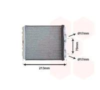 VAN WEZEL 13006226 Scambiatore calore per riscaldamento abitacolo