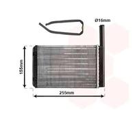 Riscaldatore abitacolo 18006134 VAN WEZEL per FORD FIESTA III