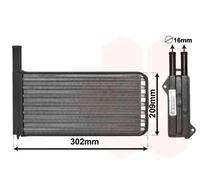 VAN WEZEL 18006154 Scambiatore calore per riscaldamento abitacolo