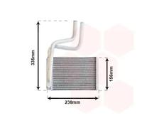 VAN WEZEL 18006286 Scambiatore calore per riscaldamento abitacolo