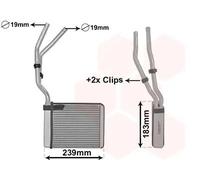 VAN WEZEL 18006364 Scambiatore calore per riscaldamento abitacolo
