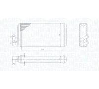 Scambiatore calore, Riscaldamento abitacolo compatibile con VAG 350218403000