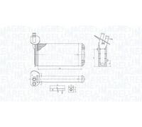 Riscaldatore abitacolo 350218410000 MAGNETI MARELLI per VW