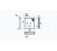 Riscaldatore abitacolo 350218442000 MAGNETI MARELLI per VW SKODA
