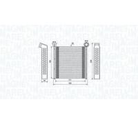 MAGNETI MARELLI 350218448000 Scambiatore calore per riscaldamento abitacolo