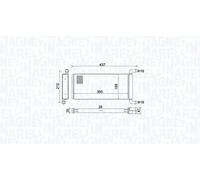 MAGNETI MARELLI 350218451000 Scambiatore calore per riscaldamento abitacolo