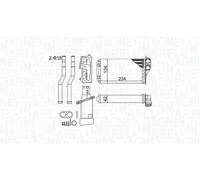 Riscaldatore abitacolo 350218466000 MAGNETI MARELLI per PEUGEOT CITROËN TOYOTA
