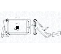 Scambiatore di calore, riscaldamento interno MAGNETI MARELLI 350218488000