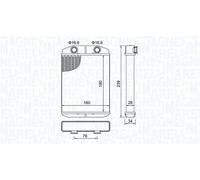Riscaldatore abitacolo 350218507000 MAGNETI MARELLI per ABARTH FIAT LANCIA