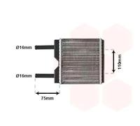 Riscaldatore abitacolo 37006094 VAN WEZEL per OPEL CORSA A TR CORSA A Hatchback