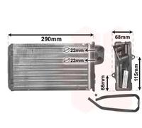 VAN WEZEL 40006100 Scambiatore calore per riscaldamento abitacolo