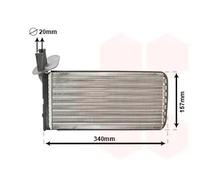 VAN WEZEL 58006097 Scambiatore calore per riscaldamento abitacolo