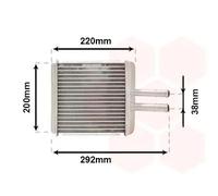 VAN WEZEL Scambiatore calore 81006027 – riscaldatore abitacolo per Daewoo Nubira/Nubira Wagon/Lanos