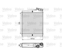 VALEO 811512 Scambiatore calore per riscaldamento abitacolo