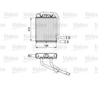 VALEO Scambiatore calore riscaldamento abitacolo 811524 per VW Transporter T5/VI 2.0 TDI