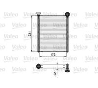 VALEO Scambiatore calore 811534 per riscaldamento abitacolo compatibile con CITROËN DS