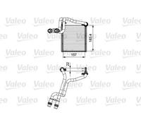 Valeo Scambiatore di calore 811536 per riscaldamento abitacolo VW Jetta IV/Golf Plus 1.4 TSI/1.2