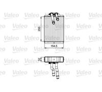 VALEO 811551 Scambiatore calore per riscaldamento abitacolo