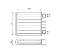 VALEO 811650 Scambiatore calore per riscaldamento abitacolo