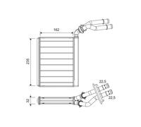 Valeo Scambiatore calore 811658 per riscaldamento abitacolo – VW Touareg, Porsche Cayenne
