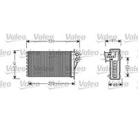Riscaldatore abitacolo 812221 VALEO per PEUGEOT CITROËN