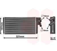 Riscaldatore abitacolo Alette di raffreddamento montate meccanicamente 03006052