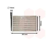 VAN WEZEL 58006061 Scambiatore calore per riscaldamento abitacolo