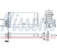 Scambiatore di calore, riscaldamento interno NISSENS 707268