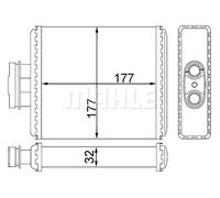 MAHLE AH 75 000S Scambiatore calore per riscaldamento abitacolo