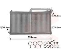 VAN WEZEL 03006296 Scambiatore calore per riscaldamento abitacolo Radiatore Riscaldamento Radiatore riscaldamento Scambiatore calore per riscaldamento abitacolo