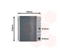 VAN WEZEL 06006211 Scambiatore calore per riscaldamento abitacolo