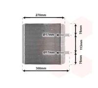 VAN WEZEL 28006048 Scambiatore calore per riscaldamento abitacolo