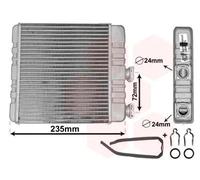 VAN WEZEL Scambiatore calore, Riscaldamento abitacolo compatibile con OPEL