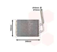 Riscaldatore abitacolo Alette di raffreddamento saldate 43006220 VAN WEZEL