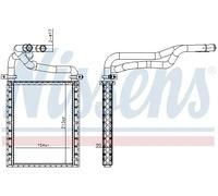Nissens Scambiatore calore 707191 - alette saldate - Toyota Corolla/Avensis