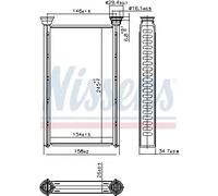 Scambiatore di calore, riscaldamento interno NISSENS 707209