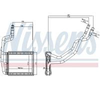 Scambiatore di calore, riscaldamento interno NISSENS 707211