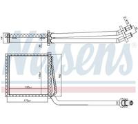 Scambiatore di calore, riscaldamento interno NISSENS 707217
