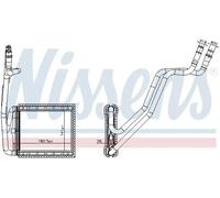 Scambiatore di calore, riscaldamento interno NISSENS 707226