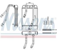Riscaldatore abitacolo Alette di raffreddamento saldate 707227 NISSENS per VW