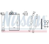 NISSENS 707270 Scambiatore calore per riscaldamento abitacolo