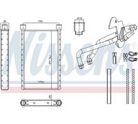 NISSENS 707282 Scambiatore calore per riscaldamento abitacolo